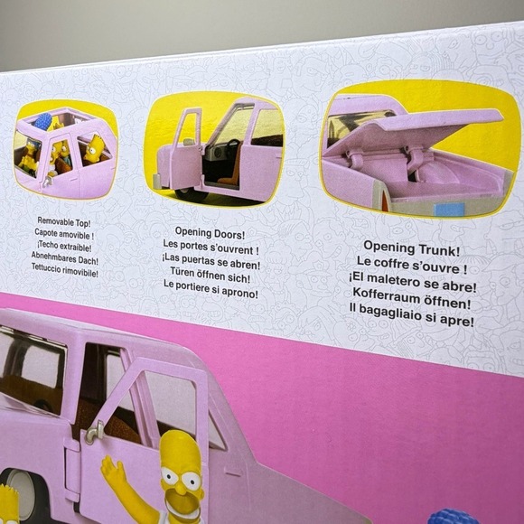 The Simpsons 2.5" Family Sedan Set Jakks Pacific NEW - SEALED - Picture 8 of 8